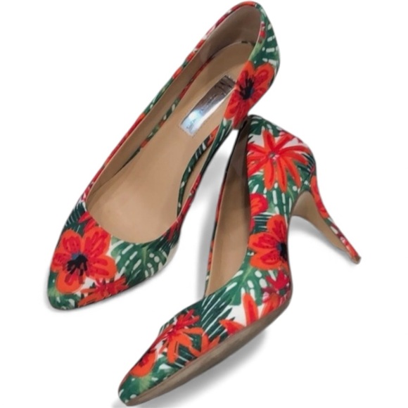 INC International Concepts Shoes - INC INTERNATIONAL CONCEPT Shoes Zitah5 Pointed-Toe Heels Tropical Multi Sz 7.5